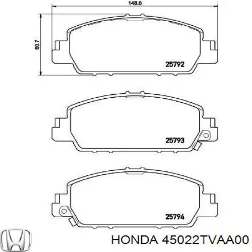  45022TVAA00 Honda