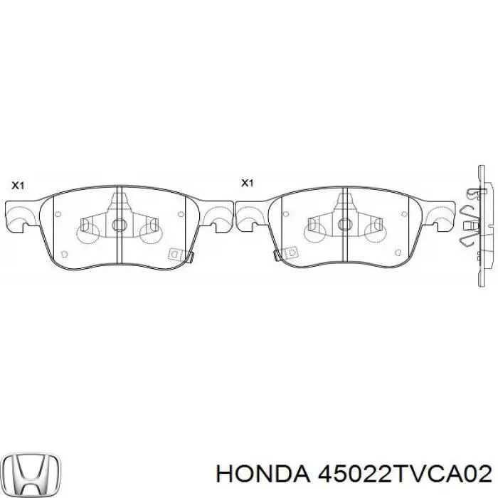 Колодки Honda 45022TVCA51 цена, от 82.72 USD