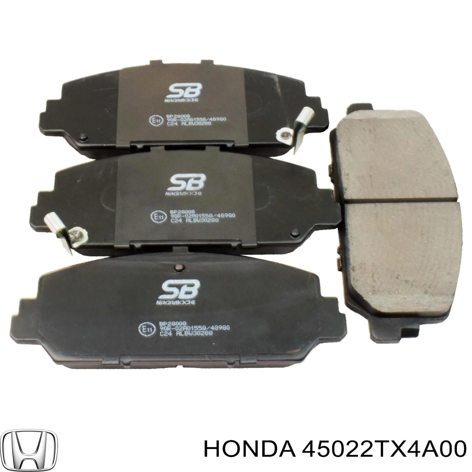 45022TX4A00 Honda колодки тормозные передние дисковые