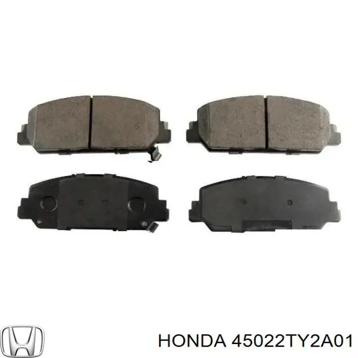 45022TY2A01 Honda sapatas do freio dianteiras de disco