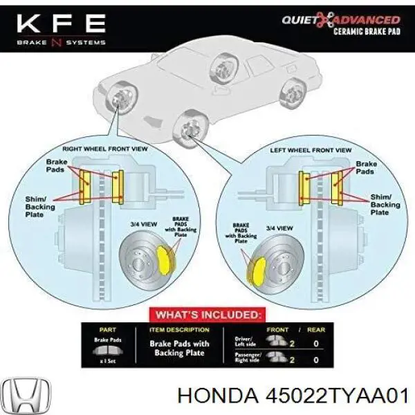 Купить 162396 Power Stop Колодки тормозные