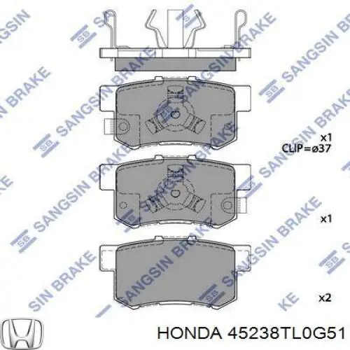 45238TL0G51 Honda 