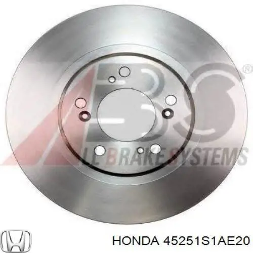 45251S1AE20 Honda диск тормозной передний