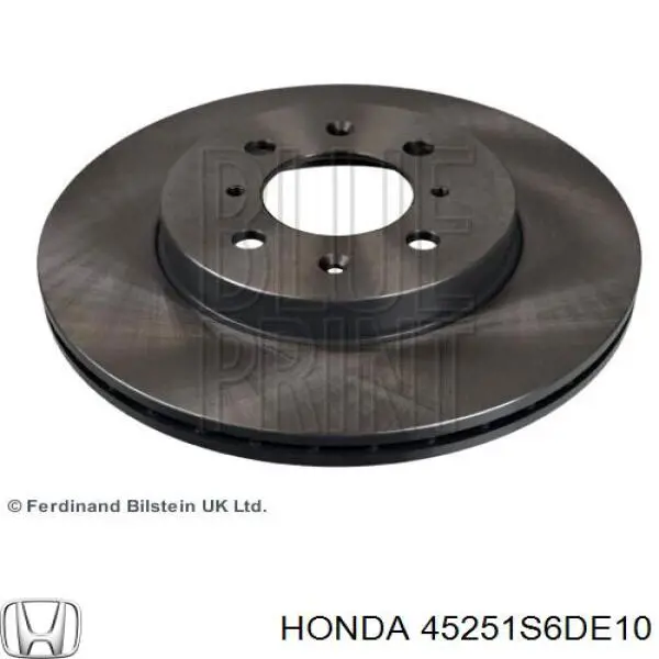 45251S6DE10 Honda диск тормозной передний