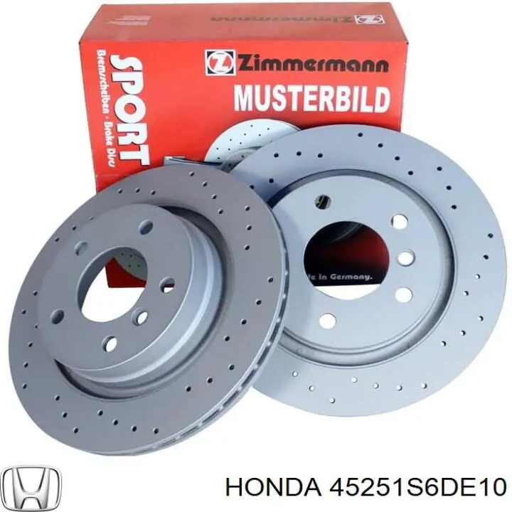 Передний тормозной диск Honda 45251S6DE10