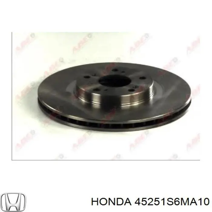 Freno de disco delantero 45251S6MA10 Honda/Acura