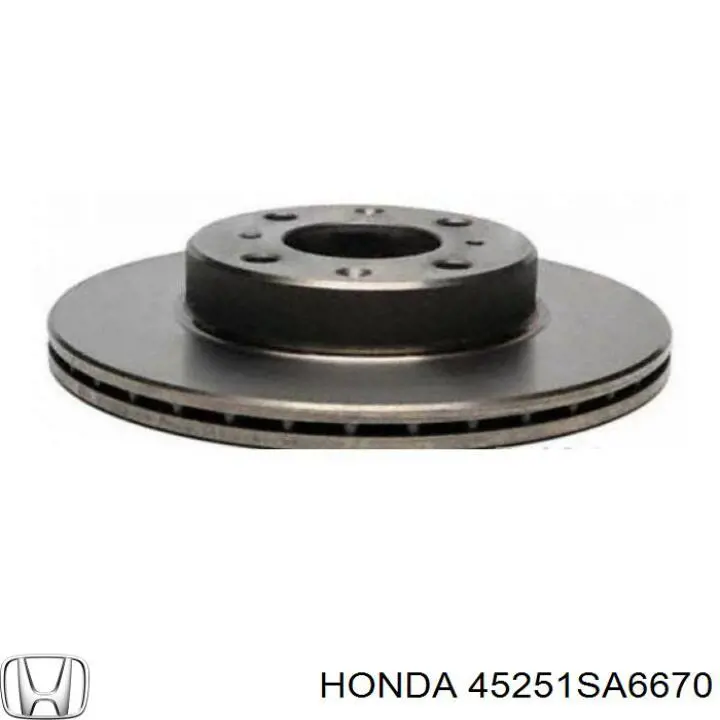 45251SA6670 Honda диск тормозной передний