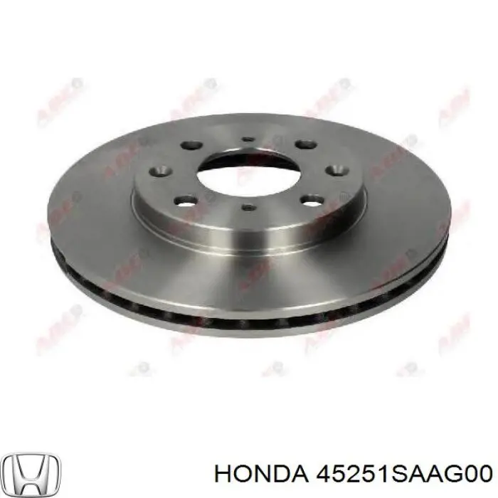 45251-SAA-G00 Honda диск тормозной передний