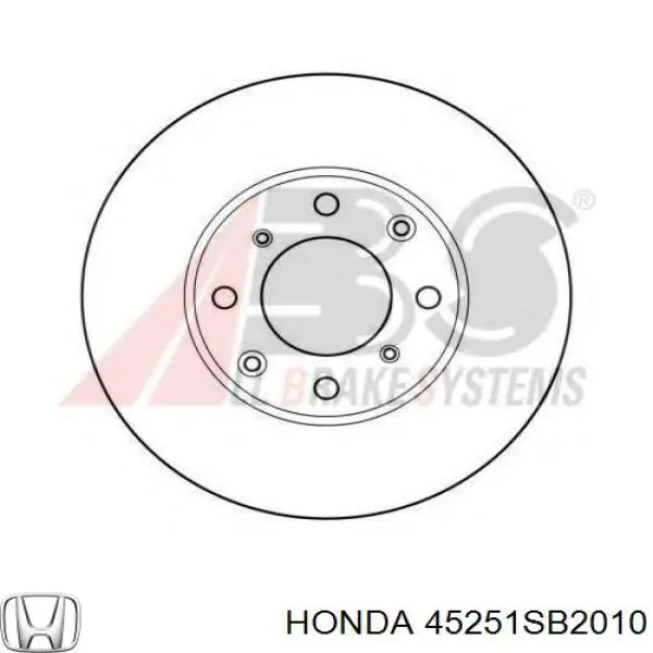 45251SB2010 Honda тормозные диски