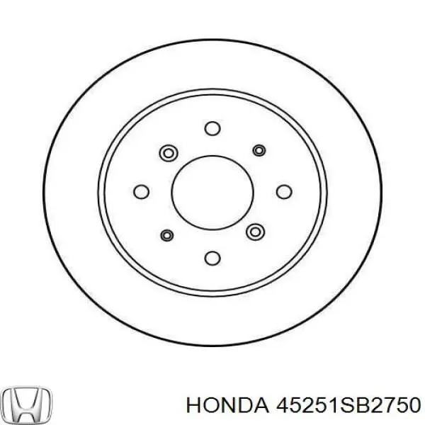 Купить 45251SB2750 Honda Ротор тормозной