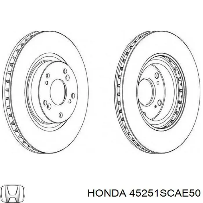 Тормоз дисковый передний Honda 45251SCAE50 цена, от 43.27 USD