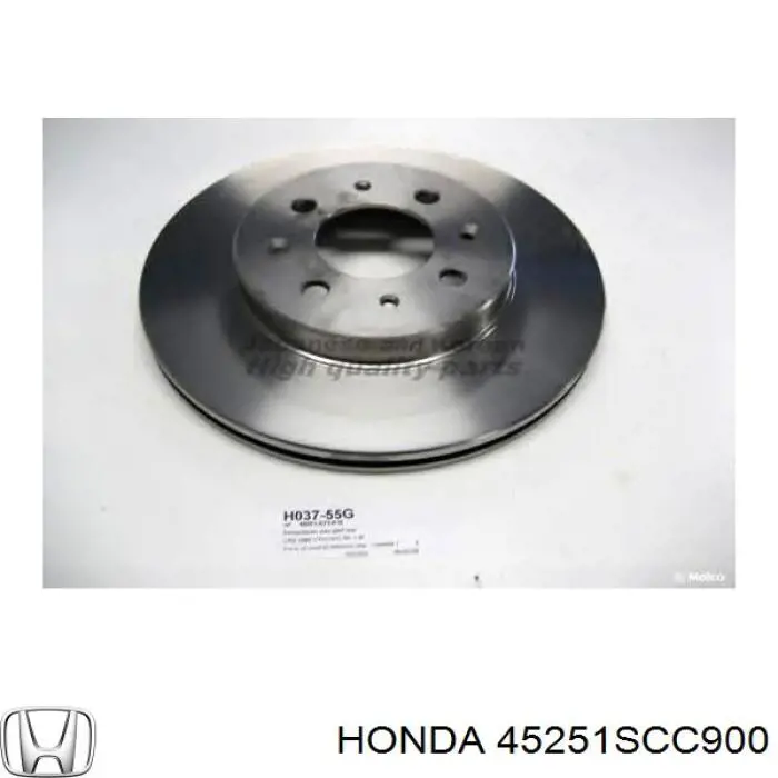 45251SCC900 Honda диск тормозной передний