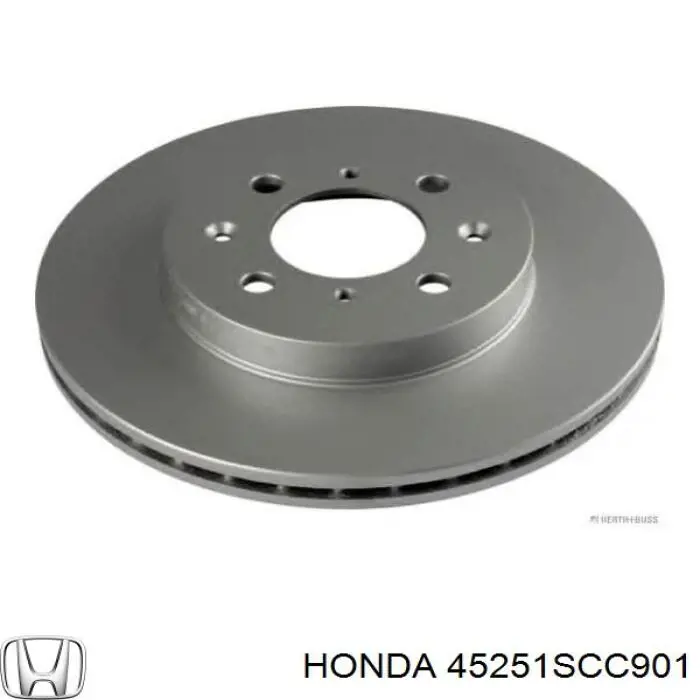 45251SCC901 Honda диск тормозной передний