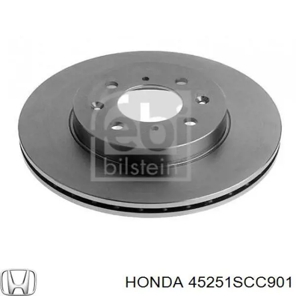 Передний тормозной диск Honda 45251SCC901