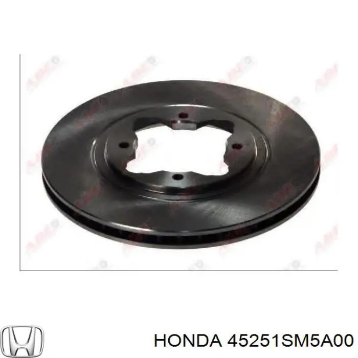 Передний тормозной диск Honda 45251SM5A00