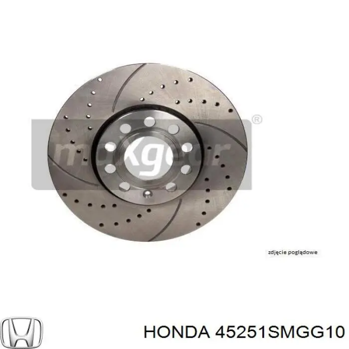 Тормоз дисковый передний Honda 45251SMGG10 цена, от 17.78 USD