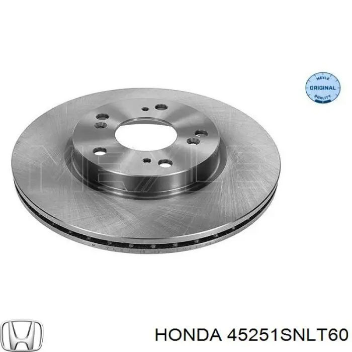 Передние тормозные диски 45251SNLT60 Honda