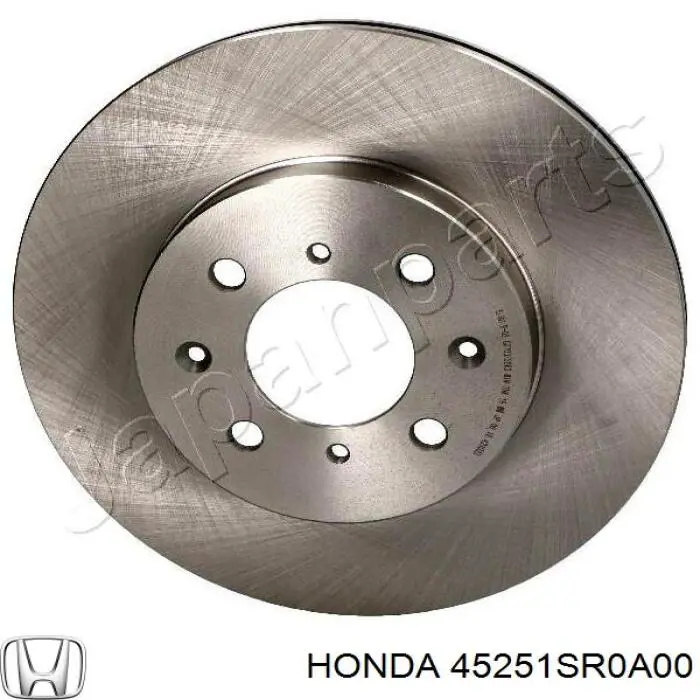 45251-SR0-A00 Honda диск тормозной передний