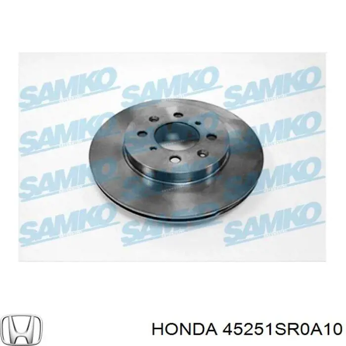 Тормоз дисковый передний Honda 45251SR0A10 цена, от 30.40 USD
