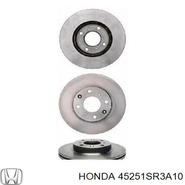 Передний тормозной диск Honda 45251SR3A10