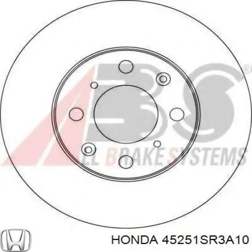 Купить 45251SR3A10 Honda Ротор тормозной