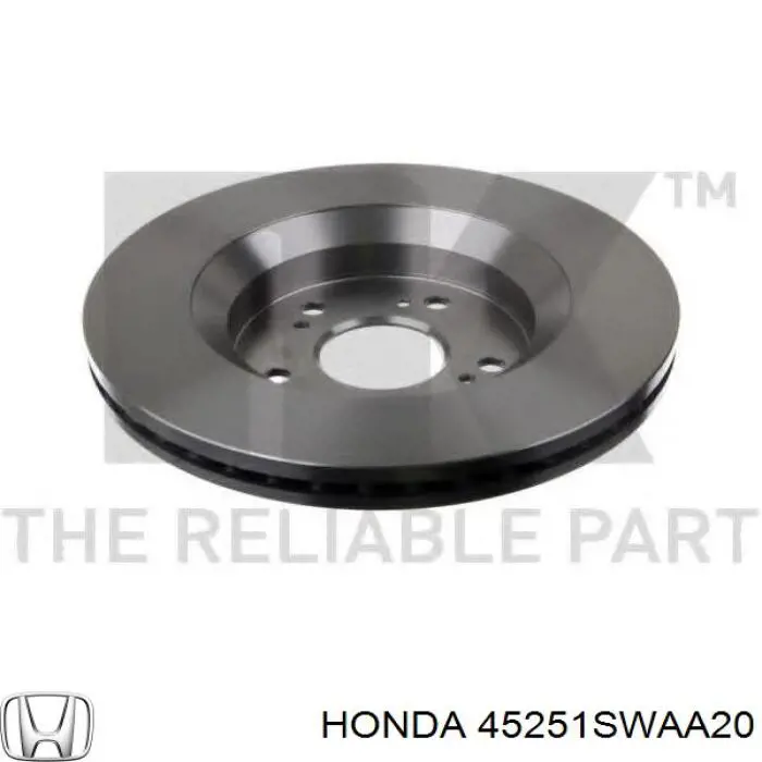 Купить 45251SWAA20 Honda Ротор тормозной
