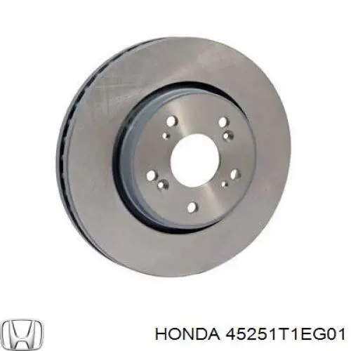 Freno de disco delantero 45251T1EG01 Honda