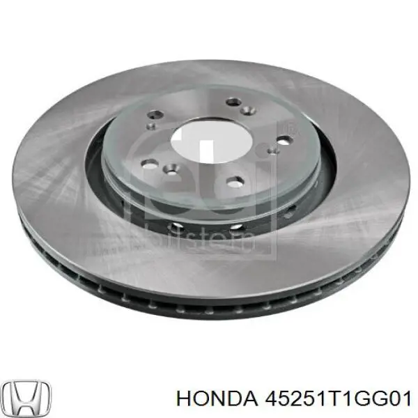 45251T1GG01 Honda disco do freio dianteiro