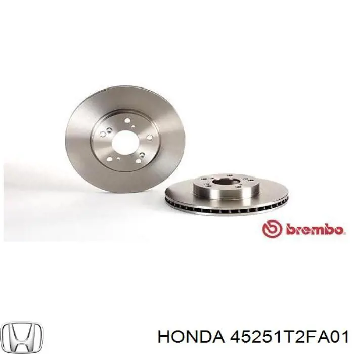 Тормоз дисковый передний Honda 45251T2FA01 цена, от 45.53 USD
