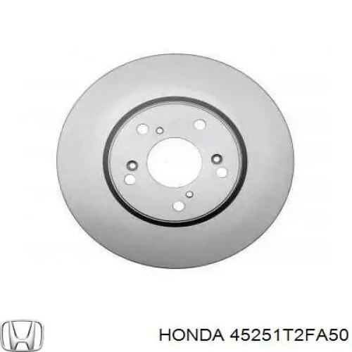 Передние тормозные диски 45251T2FA50 Honda