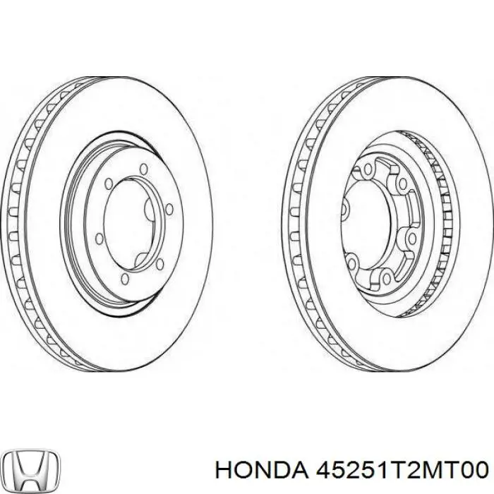 45251T2MT00 Honda тормозные диски
