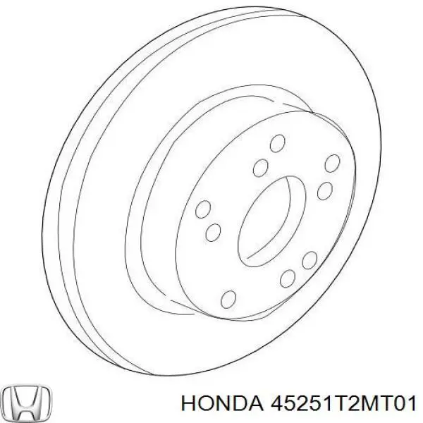 Купить 45251T2MT01 Honda Ротор тормозной