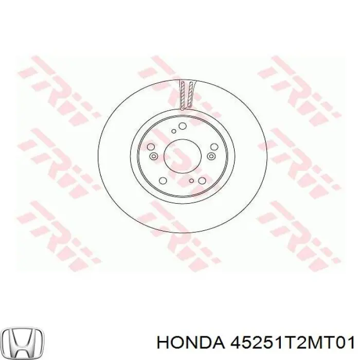 45251T2MT01 Honda Диск тормозной передний