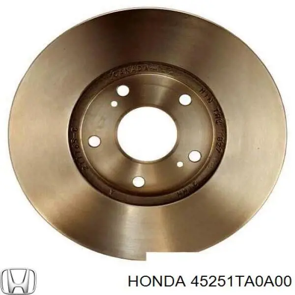 45251TA0A00 Honda диск тормозной передний