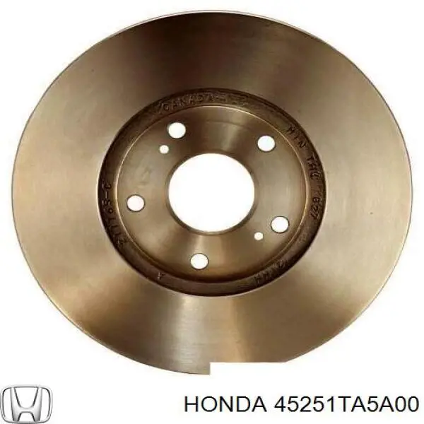 45251TA5A00 Honda диск тормозной передний