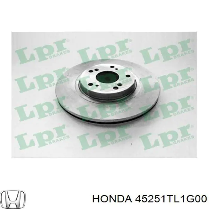 Передние тормозные диски 45251TL1G00 Honda