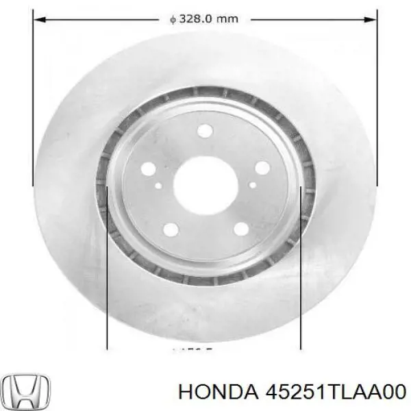 45251TLAA00 Honda диск тормозной передний