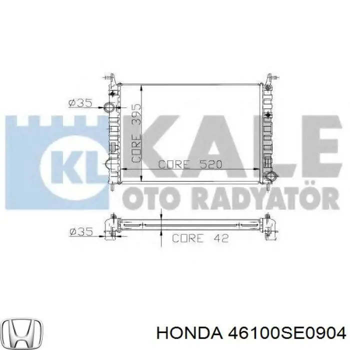Купить 46100SE0904 Honda Главный тормозной цилиндр