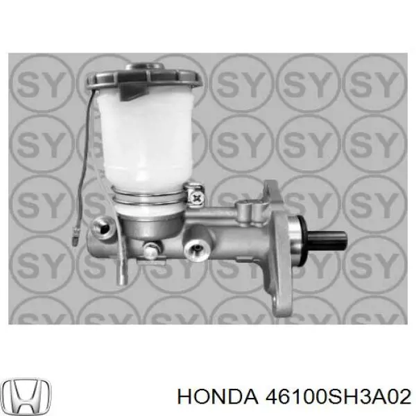 Цилиндр главный тормоза (гидротормозов) Honda 46100SH3A02 цена, от 52.37 USD