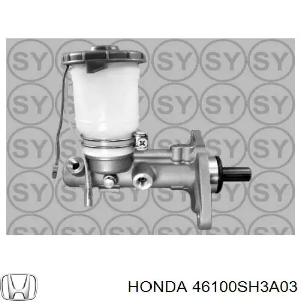 Цилиндр главный тормоза (гидротормозов) Honda 46100SH3A03 цена, от 60.06 USD