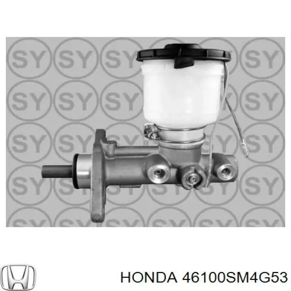 Цилиндр главный тормоза (гидротормозов) Honda 46100SM4G53 цена, от 116.44 USD