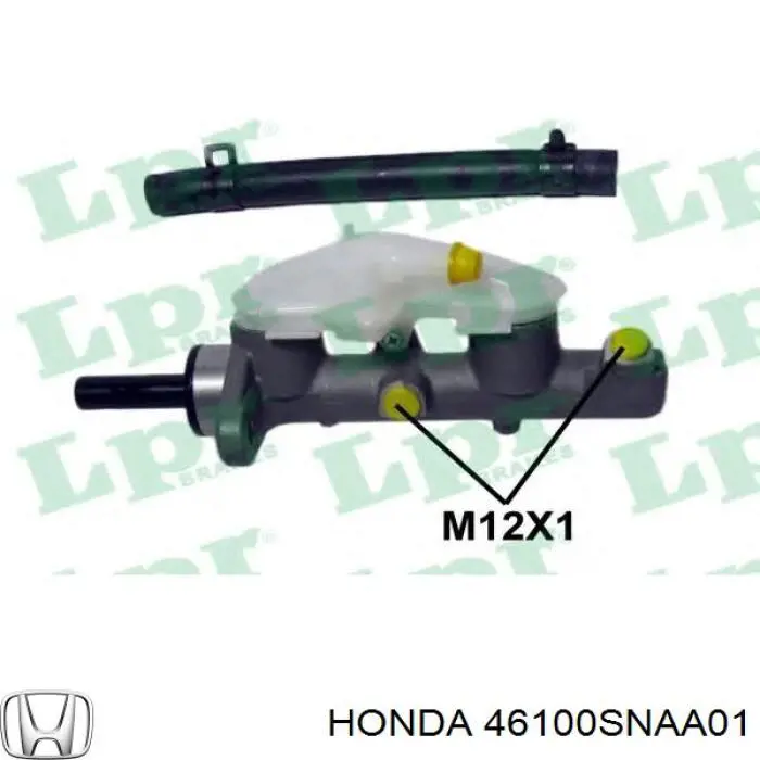 Цилиндр главный тормоза (гидротормозов) Honda 46100SNAA01 цена, от 51.94 USD