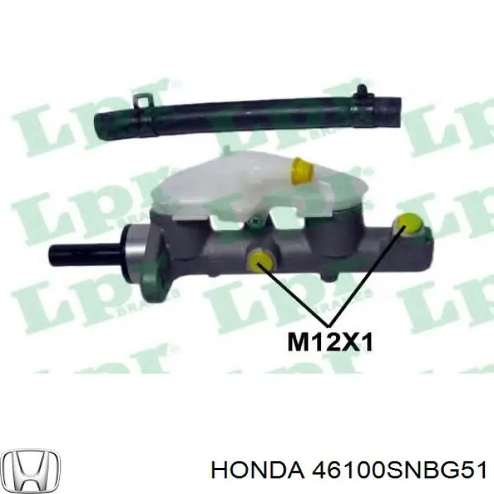 Главный тормозной цилиндр 46100SNBG51 Honda