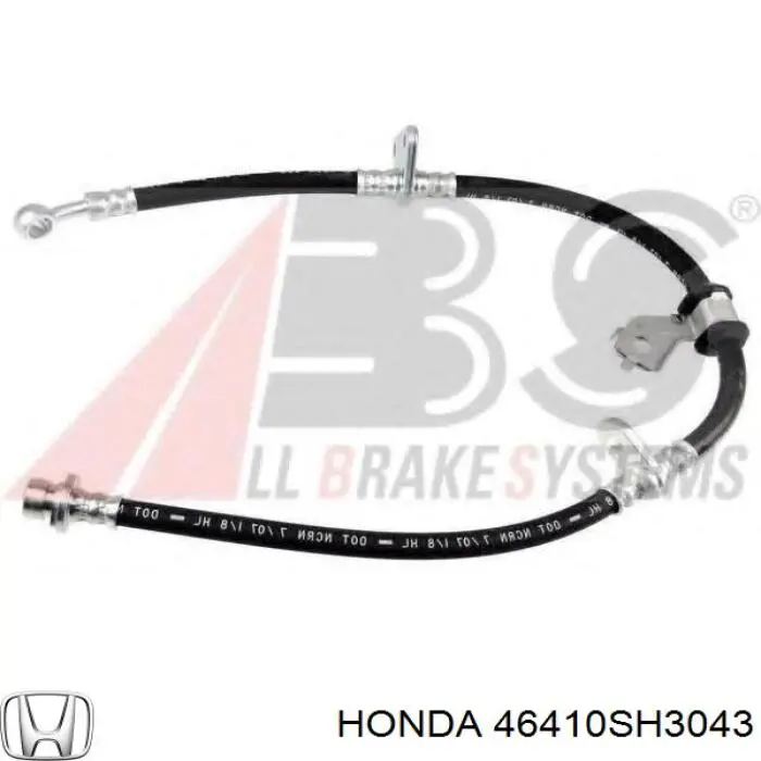 Купить 46410SH3043 Honda Шланг тормозной передний, правый