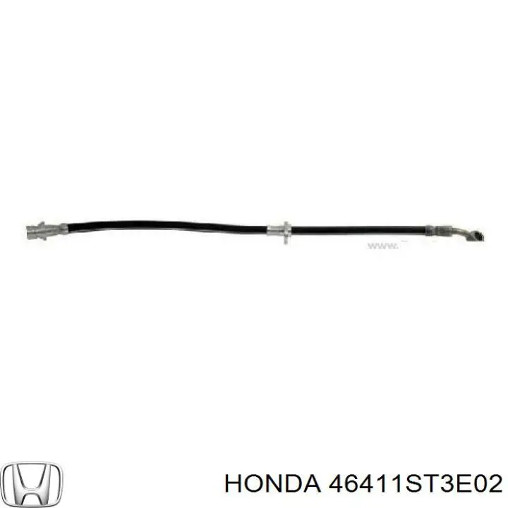 Шланг тормозной передний левый 46411ST3E02 Honda