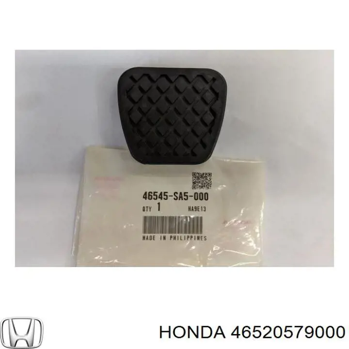 46520579000 Honda накладка педали тормоза