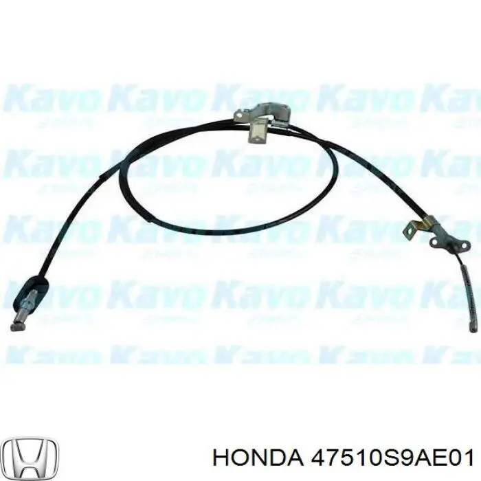 Трос ручного тормоза задний правый Honda 47510S9AE01