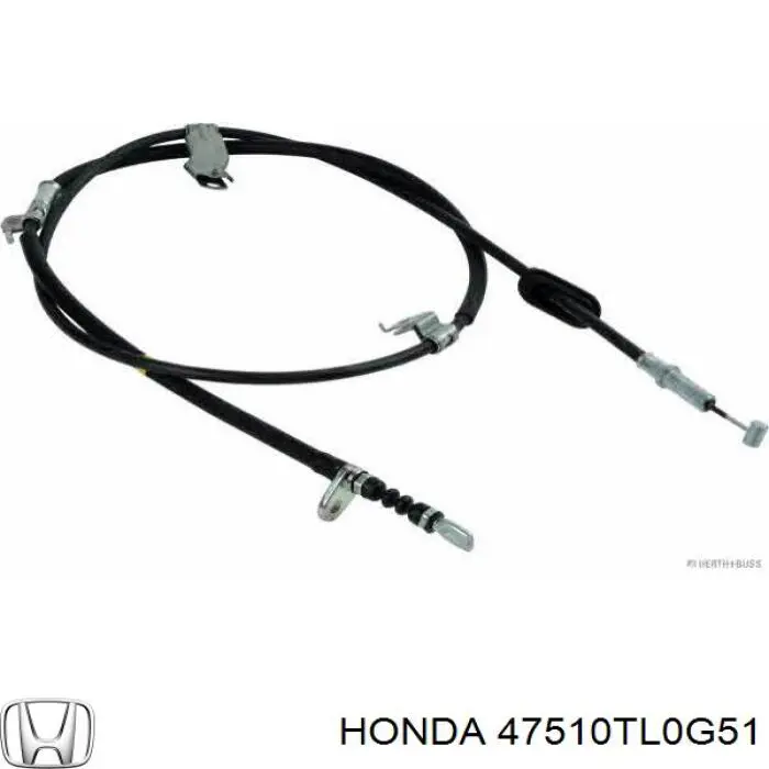 Трос ручного тормоза задний правый на Honda Accord VIII 
