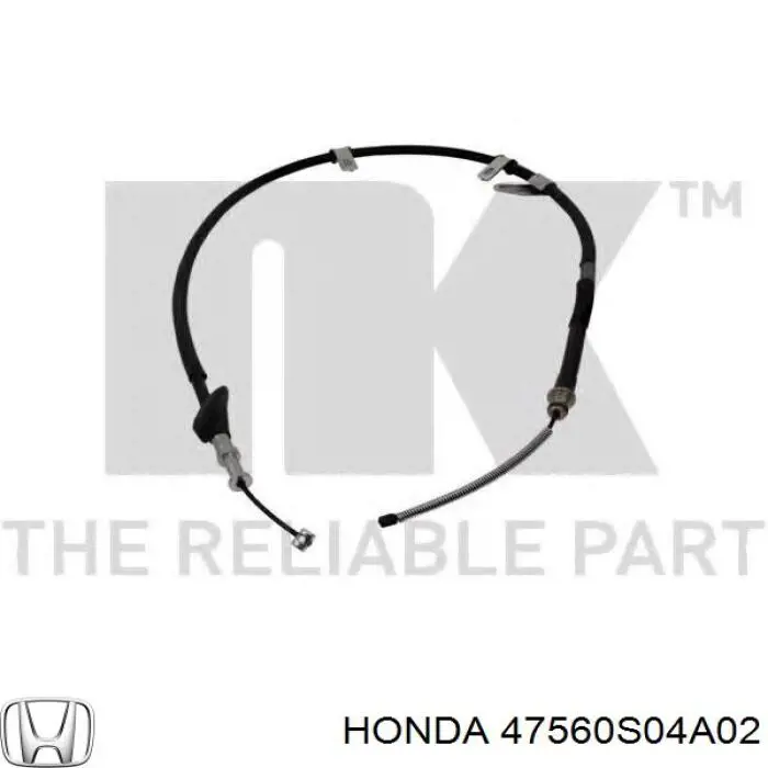 Купить 47560S04A02 Honda Трос стояночного тормоза задний левый