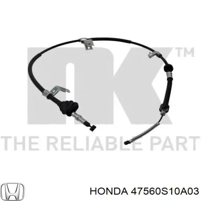 Купить 47560S10A03 Honda Трос стояночного тормоза задний левый
